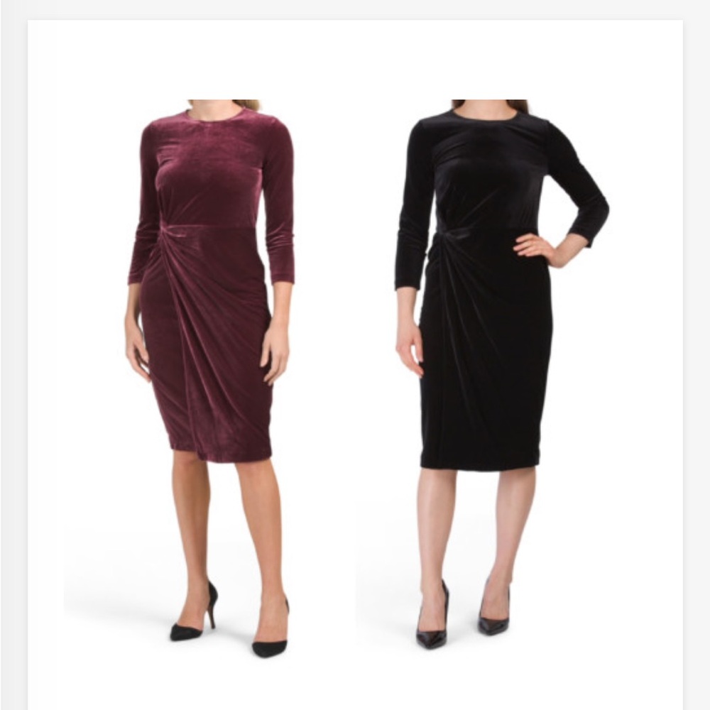 Banana Republic stretch velvet dress